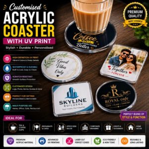 MONICA DIGITAL GRAPHIC - Acrylic Coaster with Customised UV Print