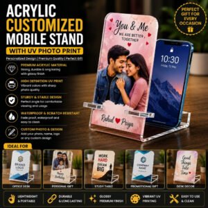 MONICA DIGITAL GRAPHIC - Acrylic Customized Mobile Stand with UV Photoprint